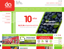 Tablet Screenshot of expoalimentariaperu.com